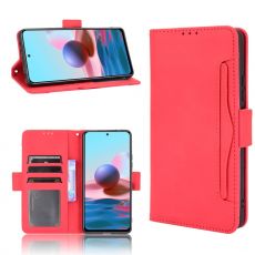 LN 5card Flip Wallet Redmi Note 10 Pro red