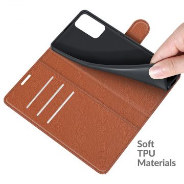 LN Flip Wallet Redmi Note 10 5G brown