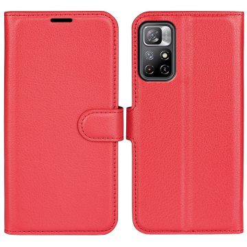 LN Flip Wallet Xiaomi Redmi Note 11S 5G/Poco M4 Pro 5G red