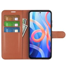 LN Flip Wallet Xiaomi Redmi Note 11S 5G/Poco M4 Pro 5G brown