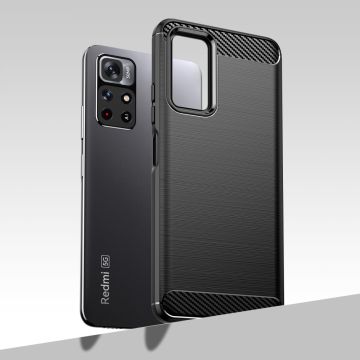 LN TPU-suoja Xiaomi Redmi Note 11S 5G/Poco M4 Pro 5G black