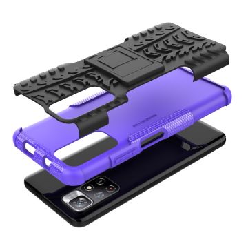 LN suojakuori tuella Xiaomi Redmi Note 11S 5G/Poco M4 Pro 5G purple