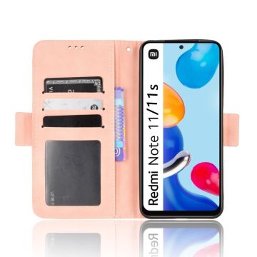 LN 5card Flip Wallet Redmi Note 11 pink