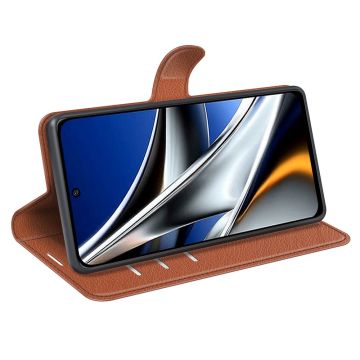LN Flip Wallet Poco X4 Pro 5G brown