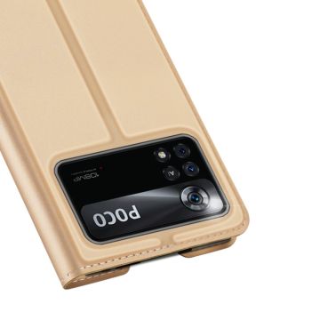Dux Ducis Business-kotelo Poco X4 Pro 5G gold