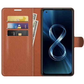 LN Flip Wallet ZenFone 8 brown