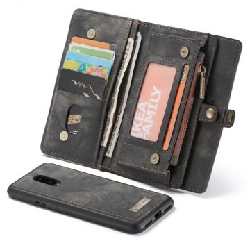 CaseMe 2in1 lompakko 11 card OnePlus 7 Black