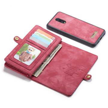 CaseMe 2in1 lompakko 11 card OnePlus 7 Red