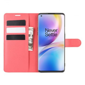 LN Flip Wallet OnePlus 8 Pro Red