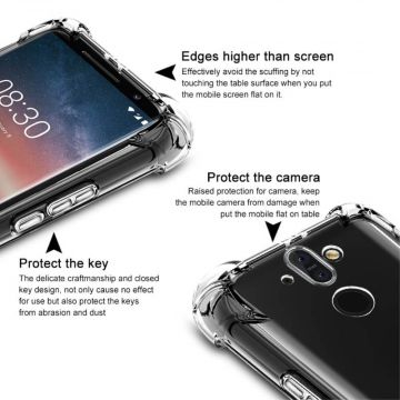 Imak läpinäkyvä Pro TPU-suoja Nokia 8 Sirocco