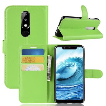 Luurinetti Flip Wallet Nokia 5.1 Plus green