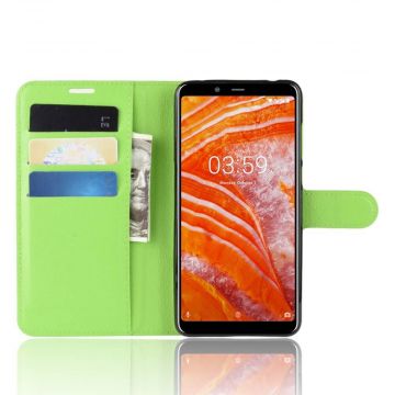 Luurinetti Flip Wallet Nokia 3.1 Plus green