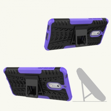 Luurinetti Nokia 6 suojakuori tuella purple