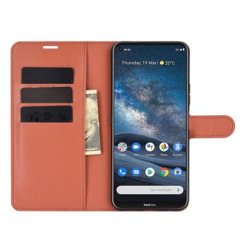 LN Flip Wallet Nokia 8.3 5G Brown