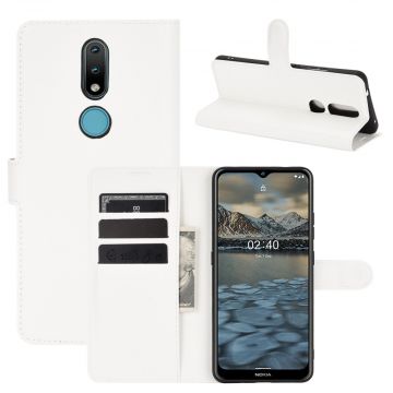 LN Flip Wallet Nokia 2.4 White