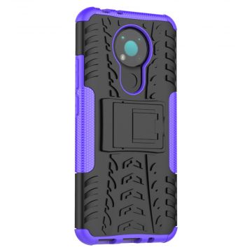 LN kuori tuella Nokia 3.4 purple