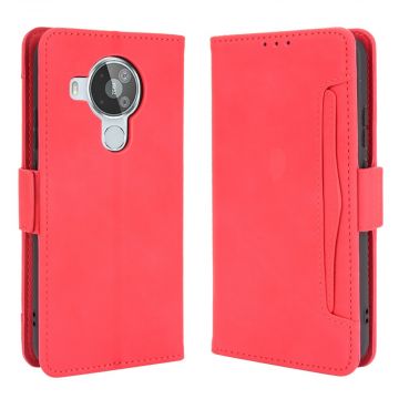 LN 5card Flip Wallet Nokia 7.3 red