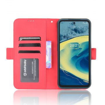LN 5card Flip Wallet Nokia XR20 red