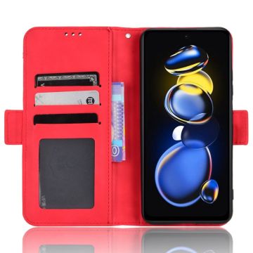 LN 5card Flip Wallet Poco X4 GT red