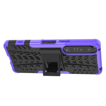 LN suojakuori tuella Sony Xperia 1 IV purple