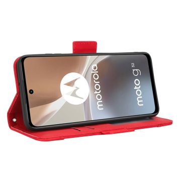 LN 5card Flip Wallet Moto G32 red
