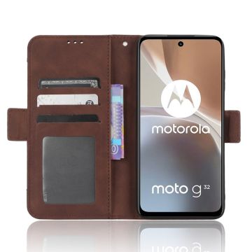 LN 5card Flip Wallet Moto G32 brown