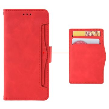 LN 5card Flip Wallet Motorola Edge 30 Fusion red