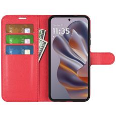 LN Flip Wallet Motorola Edge 50 Neo/ThinkPhone 25 Red
