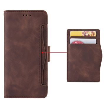 LN 5card Flip Wallet Honor X6/X8 5G/Honor 70 Lite brown