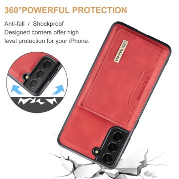 DG. MING suojakuori + lompakko Samsung Galaxy S23 red