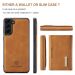DG. MING suojakuori + lompakko Samsung Galaxy S23 brown