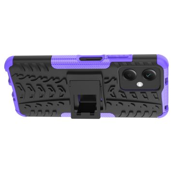 LN suojakuori tuella Redmi Note 12 5G purple