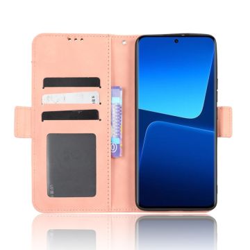 LN Flip Wallet 5card Xiaomi 13 pink