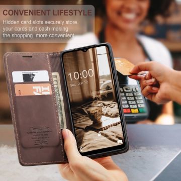 CaseMe suojalaukku Galaxy A34 5G coffee