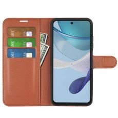 LN Flip Wallet Motorola Moto G53 5G brown