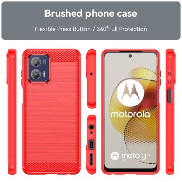 LN TPU-suoja Motorola Moto G73 red