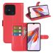 LN Flip Wallet Xiaomi Redmi 12C red