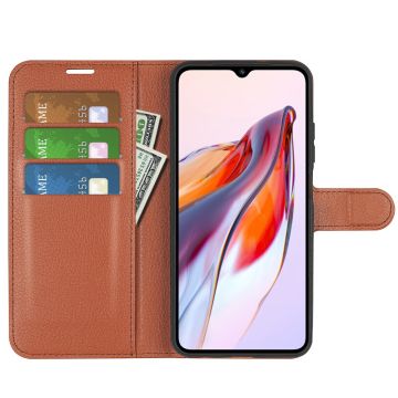 LN Flip Wallet Xiaomi Redmi 12C brown