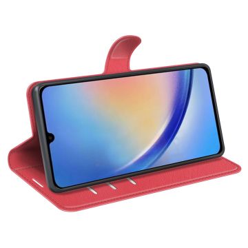 LN Flip Wallet Galaxy A34 5G red