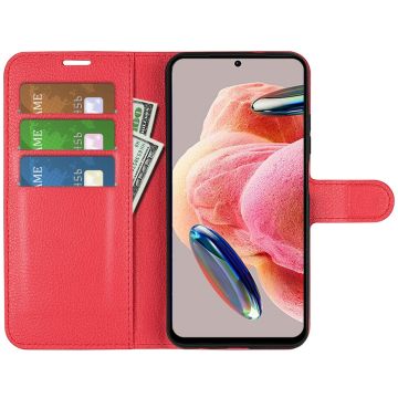 LN Flip Wallet Redmi Note 12 4G red