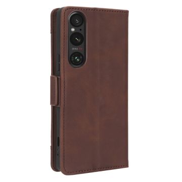 LN 5card Flip Wallet Sony Xperia 1 V brown