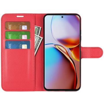 LN Flip Wallet Motorola Edge 40 Pro red