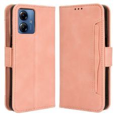 LN 5card flip wallet Moto G14 Pink