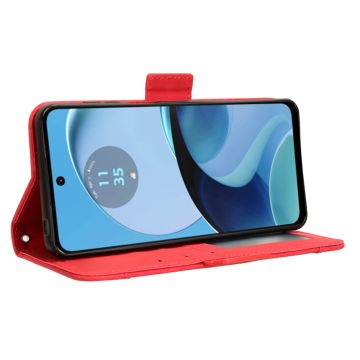 LN 5card flip wallet Moto G14 Red