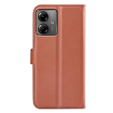 LN Flip Wallet Moto G14 Brown