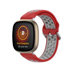 LN ranneke silikoni Fitbit Sense/Versa 3 red/grey