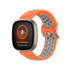 LN ranneke silikoni Fitbit Sense/Versa 3 orange/grey