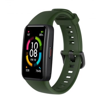 LN vaihtoranneke silikoni Huawei/Honor Band 6 green