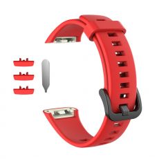 LN vaihtoranneke silikoni Huawei/Honor Band 6 red