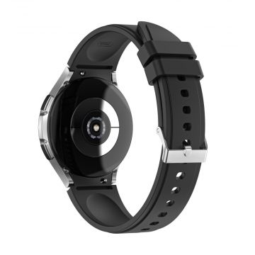 LN silikoniranneke Samsung Galaxy Watch 4/5/6 -sarja black